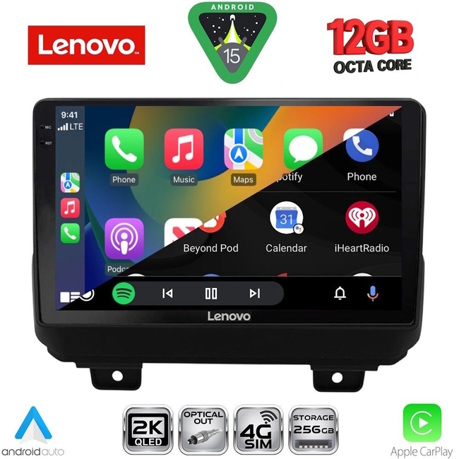 LENOVO SSZ 12298_CPA (9inc) MULTIMEDIA TABLET for JEEP WRANGLER mod. 2018-2026