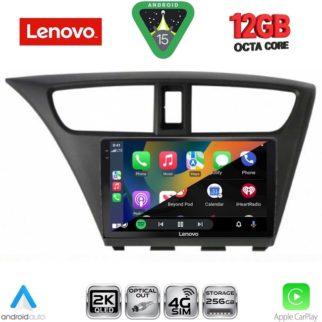 LENOVO SSZ 12190_CPA (9inc) MULTIMEDIA TABLET for HONDA CIVIC  mod. 2012-2016