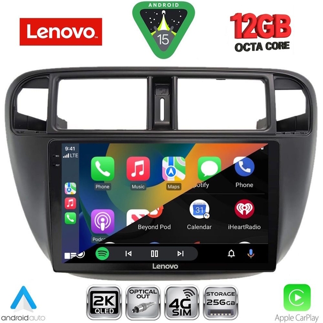 LENOVO SSZ 12186_CPA A/C (9inc) MULTIMEDIA TABLET for HONDA CIVIC mod. 1995-2001