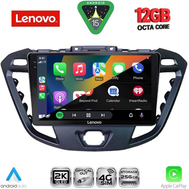 LENOVO SSZ 12177_CPA (9inc) MULTIMEDIA TABLET for FORD TRANSIT CUSTOM | TOURNEO CUSTOM mod. 2013-2019
