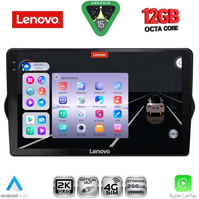 LENOVO SSZ 12148_CPA (9inc) MULTIMEDIA TABLET for FIAT TIPO mod. 2015-2023