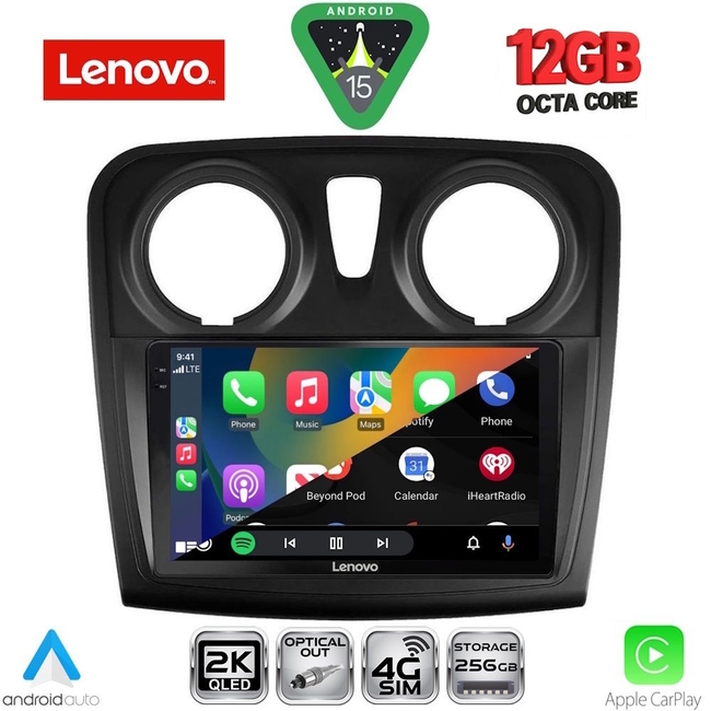 LENOVO SSZ 12108_CPA (9inc) MULTIMEDIA TABLET for DACIA LOGAN – SANDERO mod. 2012-2019