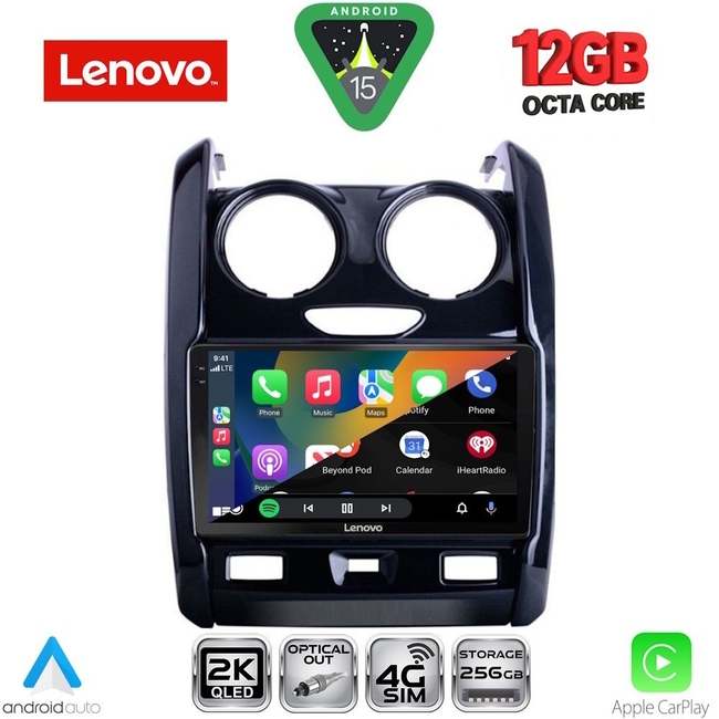 LENOVO SSZ 12103_CPA (9inc) MULTIMEDIA TABLET for DACIA DUSTER mod. 2012-2019