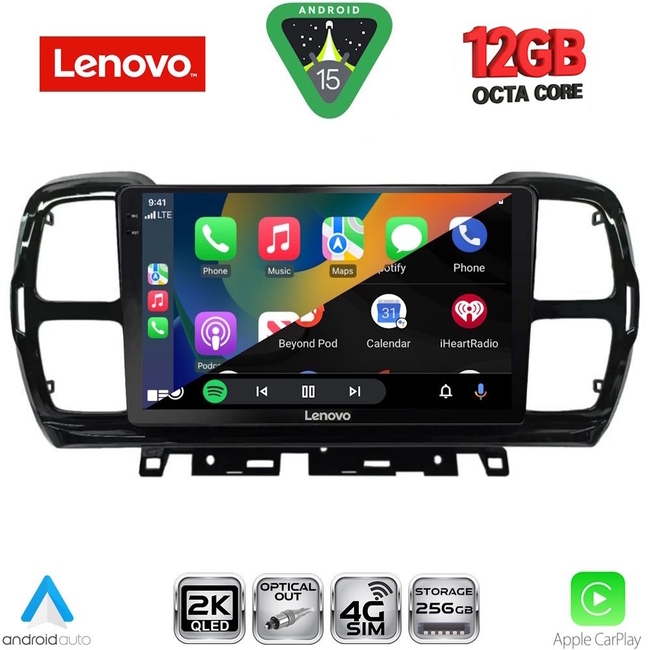 LENOVO SSZ 12088_CPA (9inc) MULTIMEDIA TABLET for CITROEN C5 AIRCROSS mod. 2017-2021