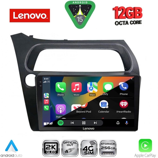 LENOVO SSZ 12189_CPA (9inc) MULTIMEDIA TABLET for HONDA CIVIC 3D-5D mod. 2006-2012
