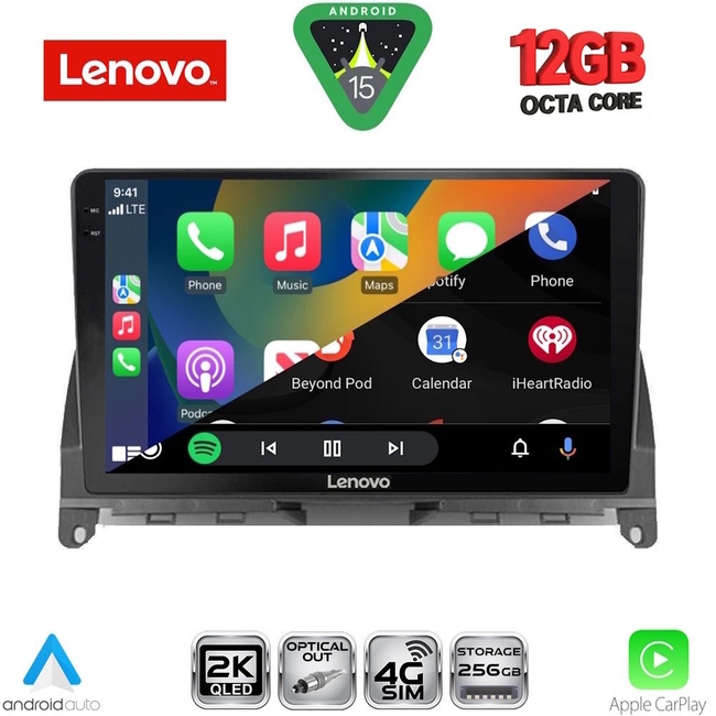 LENOVO SSZ 12405_CPA (9inc) MULTIMEDIA TABLET for MERCEDES C (W204) mod. 2007-2011