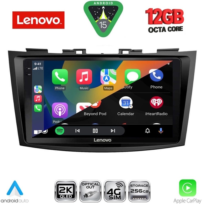 LENOVO SSZ 12685_CPA (9inc) MULTIMEDIA TABLET for SUZUKI SWIFT mod. 2011-2016