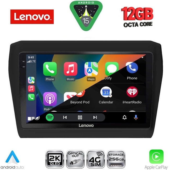 LENOVO SSZ 12686_CPA (9inc) MULTIMEDIA TABLET for SUZUKI SWIFT mod. 2017-2026