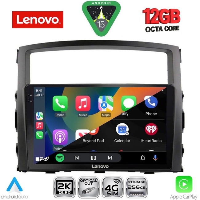 LENOVO SSZ 12446_CPA (9inc) MULTIMEDIA TABLET for MITSUBISHI PAJERO mod. 2006-2013