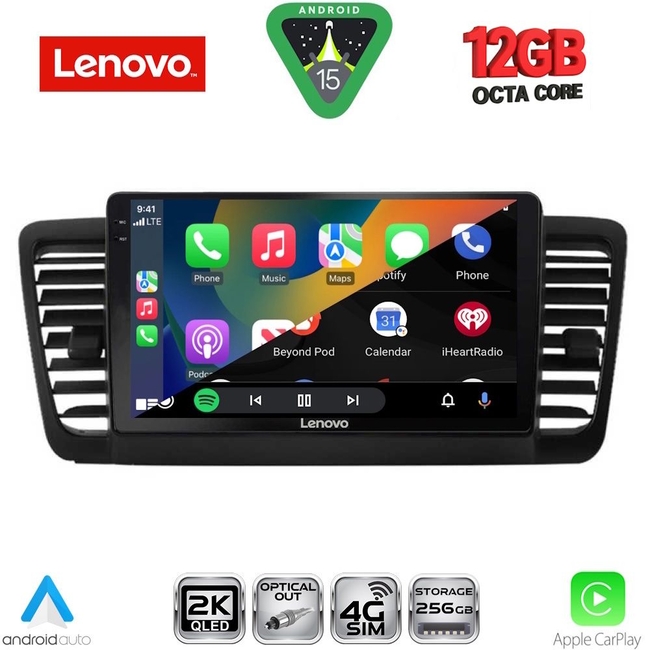 LENOVO SSZ 12665_CPA (9inc) MULTIMEDIA TABLET for SUBARU LEGACY - OUTBACK mod. 2002-2008