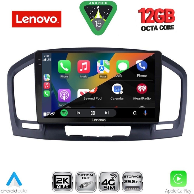 LENOVO SSZ 12491BL_CPA (9inc) MULTIMEDIA TABLET for OPEL INSIGNIA  mod.2008-2013 (BLACK)