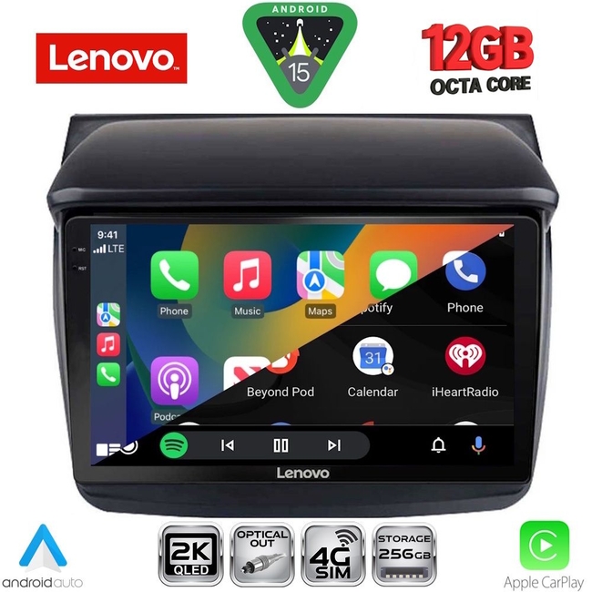 LENOVO SSZ 12436_CPA (9inc) MULTIMEDIA TABLET for MITSUBISHI L200 mod. 2006-2015