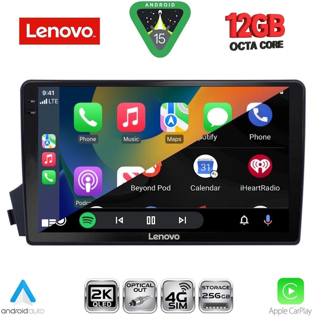 LENOVO SSZ 12650_CPA (9inc) MULTIMEDIA TABLET for SSANGYONG ACTYON - KYRON mod. 2006-2015