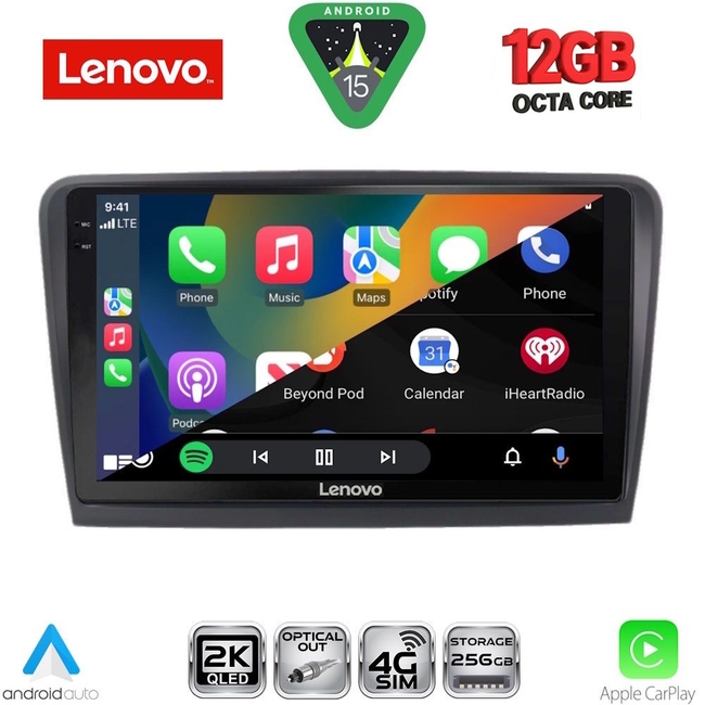 LENOVO SSZ 12601_CPA (9inc) MULTIMEDIA TABLET for SKODA RAPID mod. 2012-2023