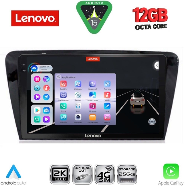 LENOVO SSZ 12597_CPA (10inc) MULTIMEDIA TABLET for SKODA OCTAVIA 7 mod. 2013-2021