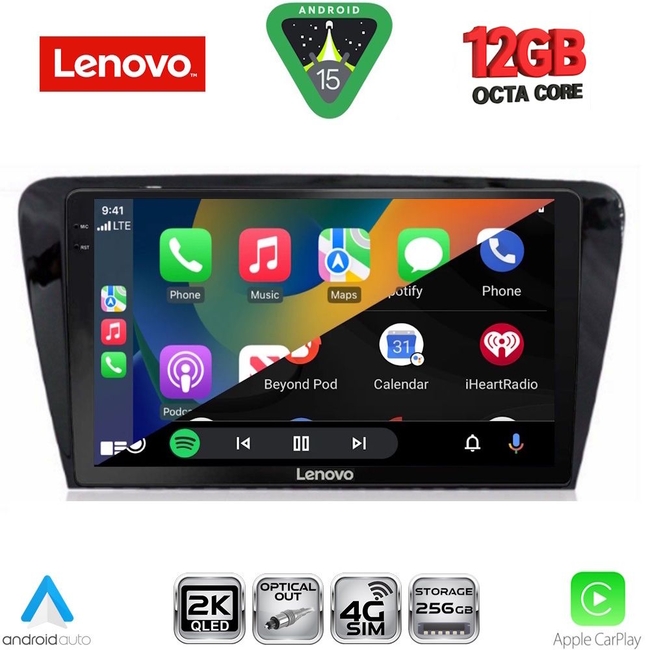 LENOVO SSZ 12597_CPA (10inc) MULTIMEDIA TABLET for SKODA OCTAVIA 7 mod. 2013-2021