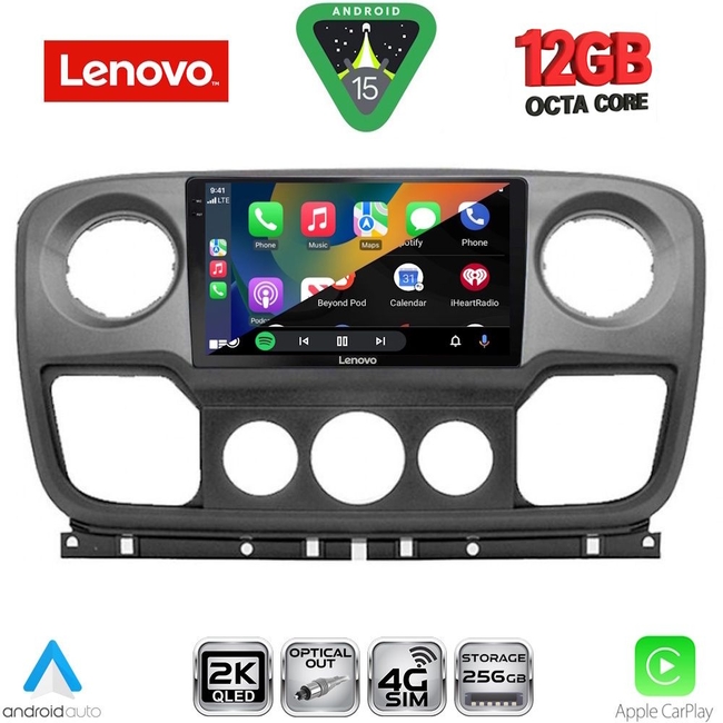 LENOVO SSZ 12463_CPA (10inc) MULTIMEDIA TABLET for NISSAN NV400 - OPEL MOVANO - RENAULT MASTER mod. 2010-2020