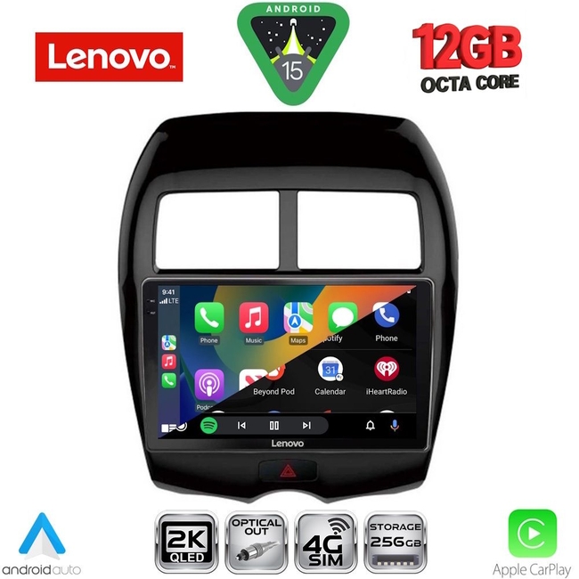 LENOVO SSZ 12430_CPA (10inc) MULTIMEDIA TABLET for MITSUBISHI ASX mod. 2009-2020 - PEUGEOT 4008 mod. 2012-2018