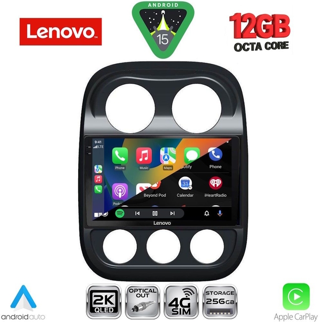 LENOVO SSZ 12277_CPA (10inc) MULTIMEDIA TABLET for JEEP COMPASS – PATRIOT mod. 2007-2016