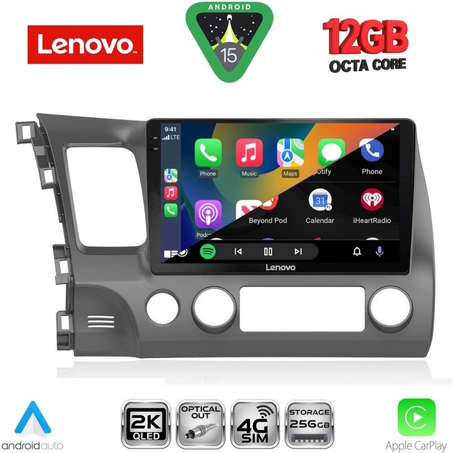 LENOVO SSZ 12188_CPA (10inc) MULTIMEDIA TABLET for HONDA CIVIC 4D mod. 2006-2012