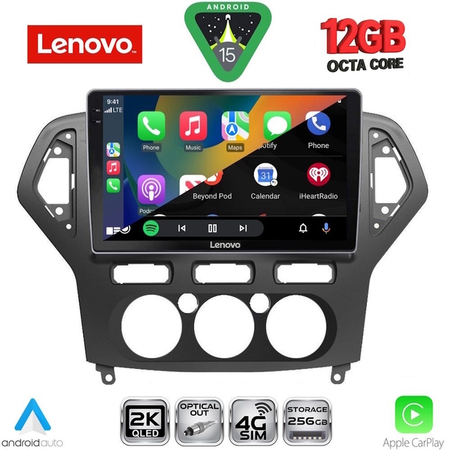 LENOVO SSZ 12162_CPA A/C (10inc) MULTIMEDIA TABLET for FORD MONDEO mod. 2007-2011