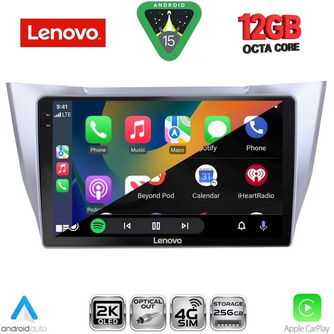 LENOVO SSZ 12345SL_CPA (10inc) MULTIMEDIA TABLET for LEXUS RX 300 – 400 mod. 2003-2008
