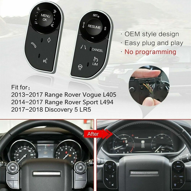 DIGITAL IQ FZ 2009_SWC STEERING WHEEL CONTROL BUTTONS - TOUCH SWITCHES for LAND ROVER - RANGE ROVER