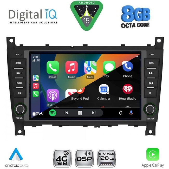 DIGITAL IQ BLM 793_CPA (7" DECK) MULTIMEDIA OEM for MERCEDES C W203 – CLK W209 mod. 2004-2008