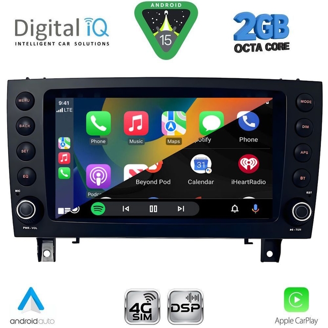DIGITAL IQ BLF 396_CPA (8" DECK) MULTIMEDIA SYSTEM for MERCEDES SLK (R171) mod. 2004-2010