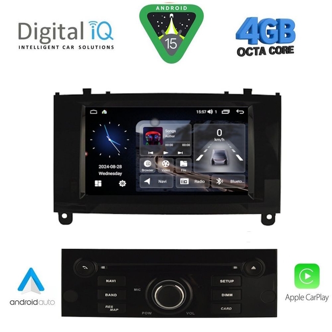 DIGITAL IQ MSD 088BL_CPA (7" DECK) MULTIMEDIA for PEUGEOT 407 mod. 2004-2011