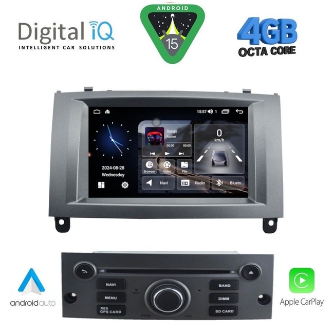 DIGITAL IQ MSD 088BL_CPA (7" DECK) MULTIMEDIA for PEUGEOT 407 mod. 2004-2011