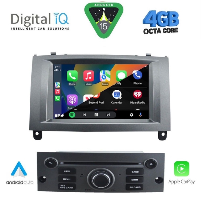 DIGITAL IQ MSG 488GR_CPA (7” DECK) MULTIMEDIA SYSTEM for PEUGEOT 407 mod. 2004-2011