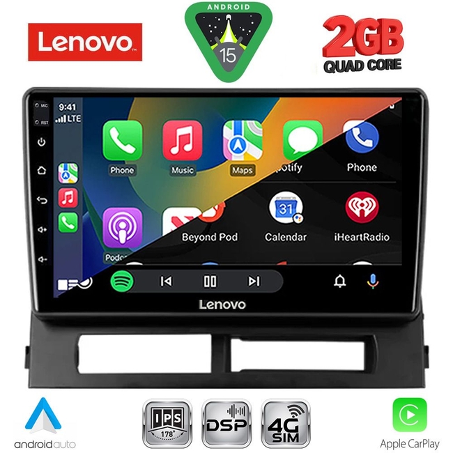 LENOVO LVF 5728DASH_CPA (9inc) MULTIMEDIA TABLET for TOYOTA PRIUS mod. 2003-2009 (Supports Original Clima-HYBRID)