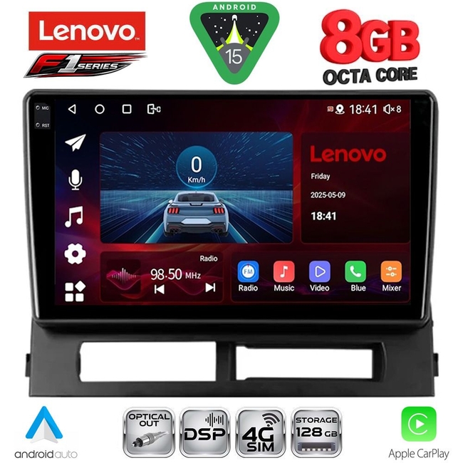 LENOVO SSR 10728DASH_CPA (9inc) MULTIMEDIA TABLET for TOYOTA PRIUS mod. 2003-2009 (Supports Original Clima-HYBRID)