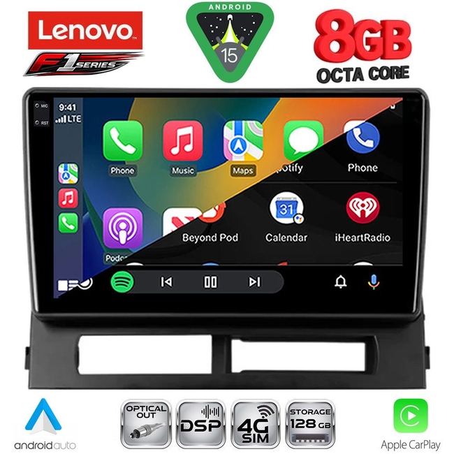 LENOVO SSR 10728DASH_CPA (9inc) MULTIMEDIA TABLET for TOYOTA PRIUS mod. 2003-2009 (Supports Original Clima-HYBRID)