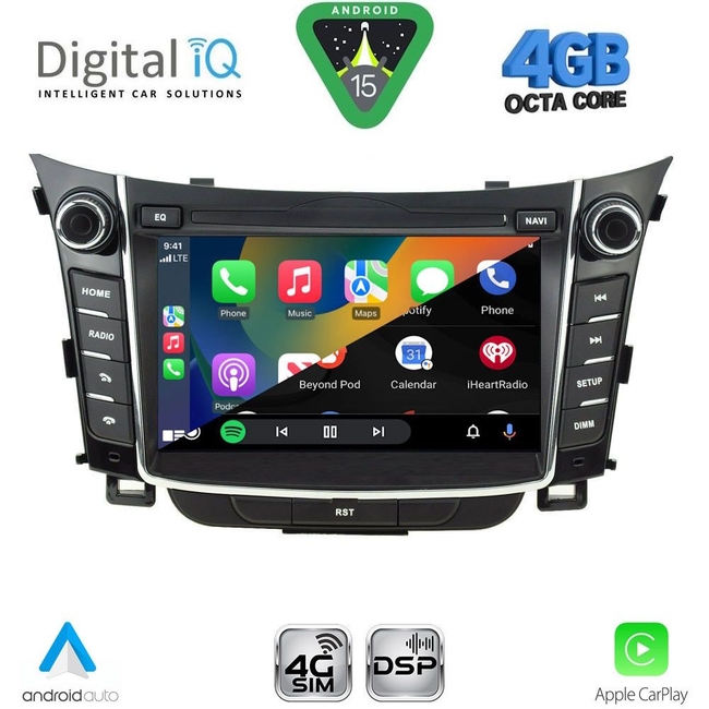 DIGITAL IQ MSG 427_CPA (7'' DECK) MULTIMEDIA SYSTEM for HYUNDAI i30  mod. 2012-2017 with ORIG. NAVI