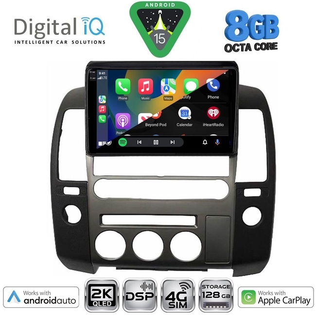 DIGITAL IQ BXF 11454_CPAA (ORIG.NAVI) (9inc) MULTIMEDIA TABLET for NISSAN NAVARA D40 mod. 2006-2011 με Original Navi