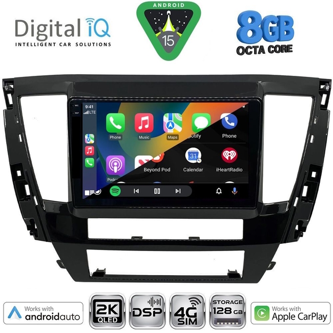 DIGITAL IQ BXF 11447S_CPAA (9inc) MULTIMEDIA TABLET for MITSUBISHI PAJERO SPORT mod. 2020-2026