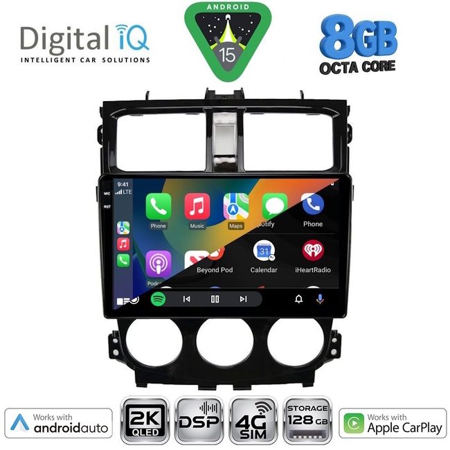DIGITAL IQ BXF 11435_CPAA (9inc) MULTIMEDIA TABLET for MITSUBISHI COLT mod. 2013-2023