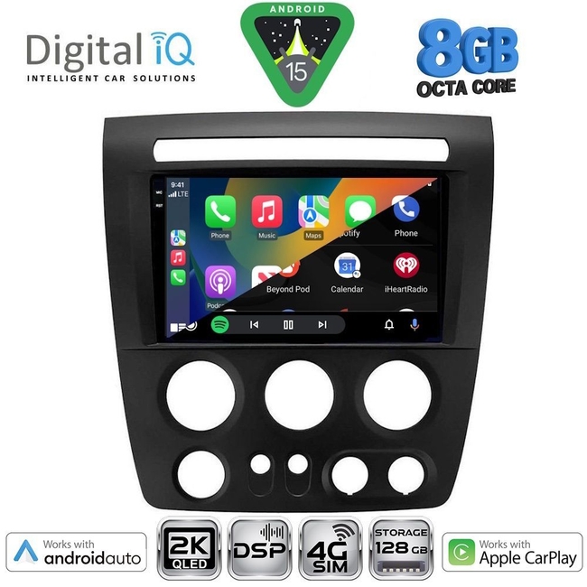DIGITAL IQ BXF 11218_CPAA (9inc) MULTIMEDIA TABLET for HUMMER H3 mod. 2005-2009