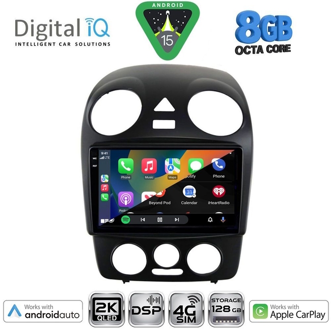 DIGITAL IQ BXF 11742_CPAA (9inc) MULTIMEDIA TABLET for VW BEETLE mod. 2004-2011