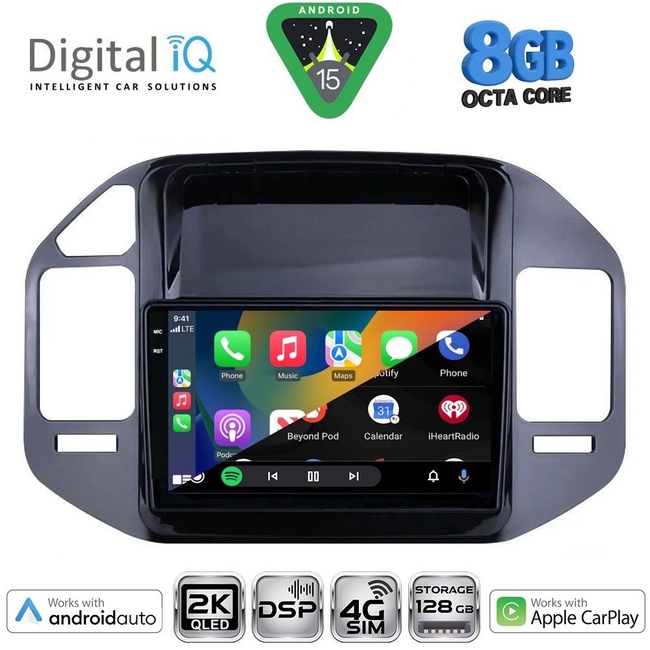 DIGITAL IQ BXF 11444_CPAA (9inc) MULTIMEDIA TABLET for MITSUBISHI PAJERO mod. 1999-2006