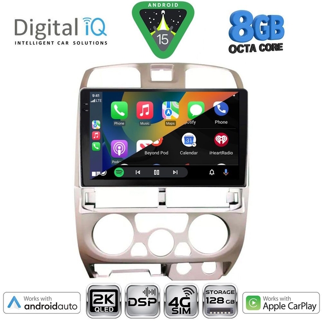 DIGITAL IQ BXF 11253SL_CPAA (9inc) MULTIMEDIA TABLET for ISUZU D-MAX mod. 2002-2008 (SILVER)