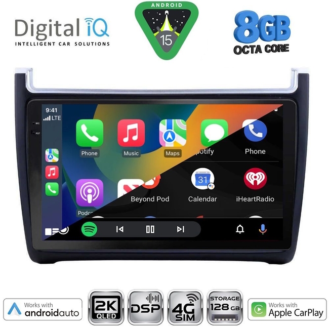 DIGITAL IQ BXF 11757_CPAA (9inc) MULTIMEDIA TABLET for VW POLO mod. 2014-2017