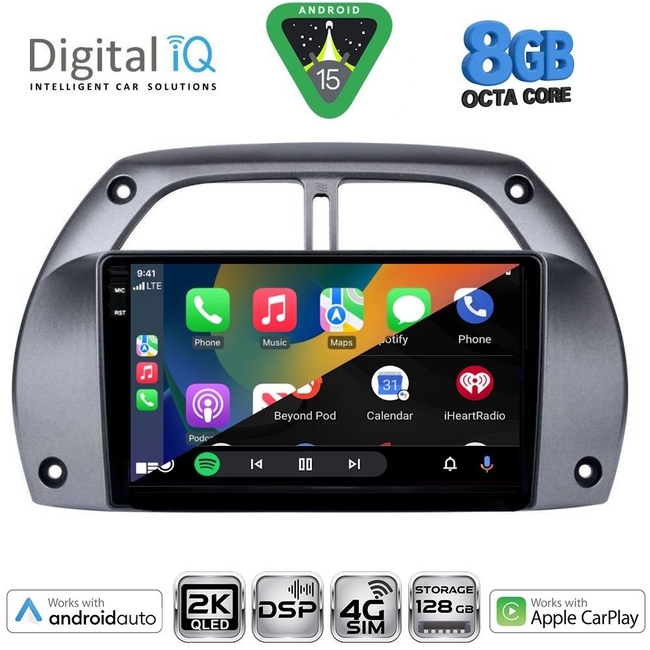 DIGITAL IQ BXF 11730_CPAA A/C (9inc) MULTIMEDIA TABLET for TOYOTA RAV 4 mod. 2000-2006
