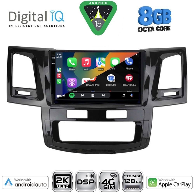 DIGITAL IQ BXF 11720_CPAA (9inc) MULTIMEDIA TABLET for TOYOTA HILUX mod. 2005-2016