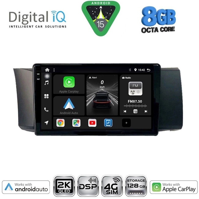 DIGITAL IQ BXF 11669_CPAA (9inc) MULTIMEDIA TABLET for TOYOTA GT86 - SUBARU BRZ mod. 2012-2026