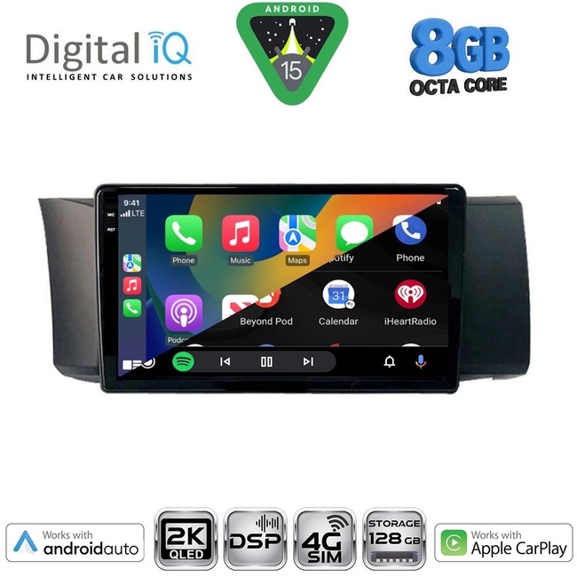 DIGITAL IQ BXF 11669_CPAA (9inc) MULTIMEDIA TABLET for TOYOTA GT86 - SUBARU BRZ mod. 2012-2026