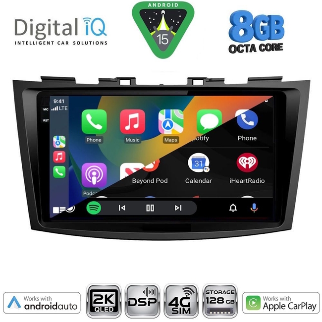 DIGITAL IQ BXF 11685_CPAA (9inc) MULTIMEDIA TABLET for SUZUKI SWIFT mod. 2011-2016