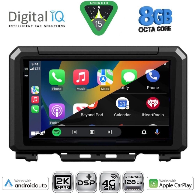 DIGITAL IQ BXF 11679_CPAA (9inc) MULTIMEDIA TABLET for SUZUKI JIMNY mod. 2017-2026